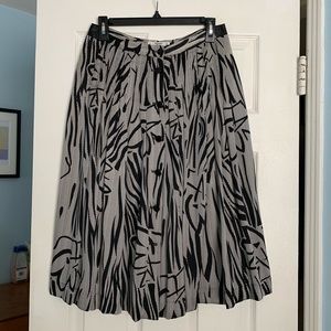 Vintage Valentino Silk Midi Skirt
